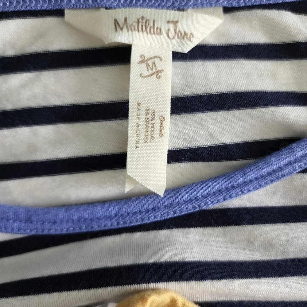 Matilda jane NWOT 3/ sleeve print stripes blouse bundle - Picture 14 of 16